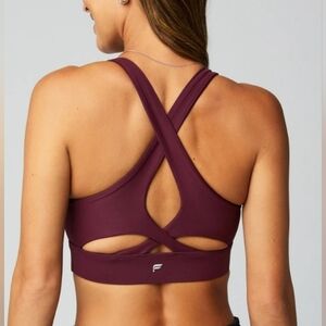 New Fabletics No-Bounce High Impact Sports Bra In Merlot Size XL No tags*